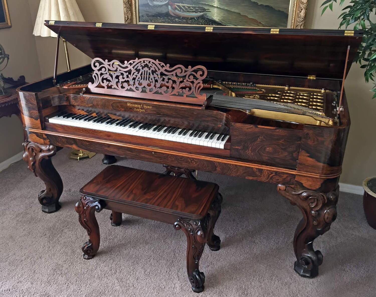Steinway 1877 Square Grand