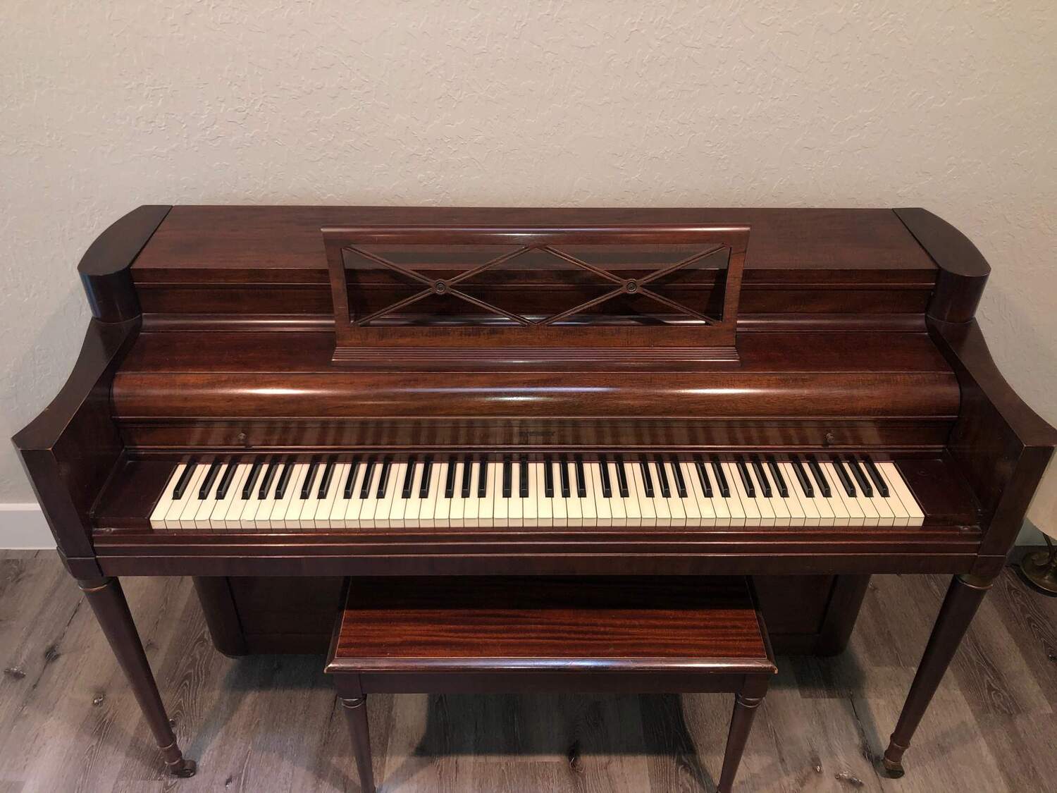 Everett piano with bench