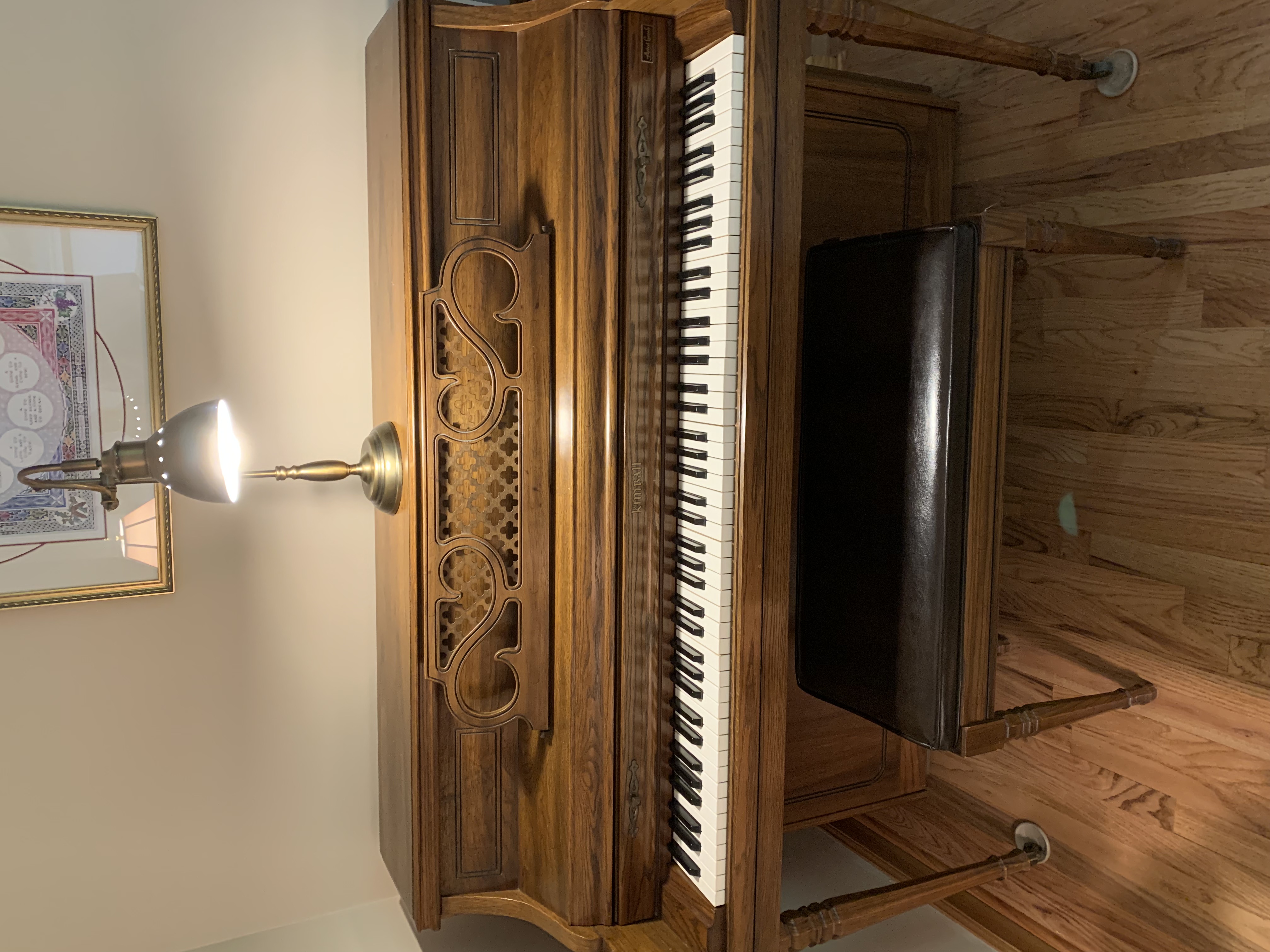 Excellent Kimball Artist Console piano ready for you
