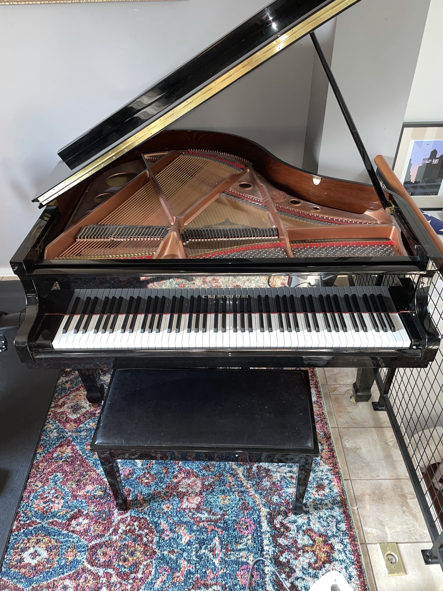 Gently used baby grand piano